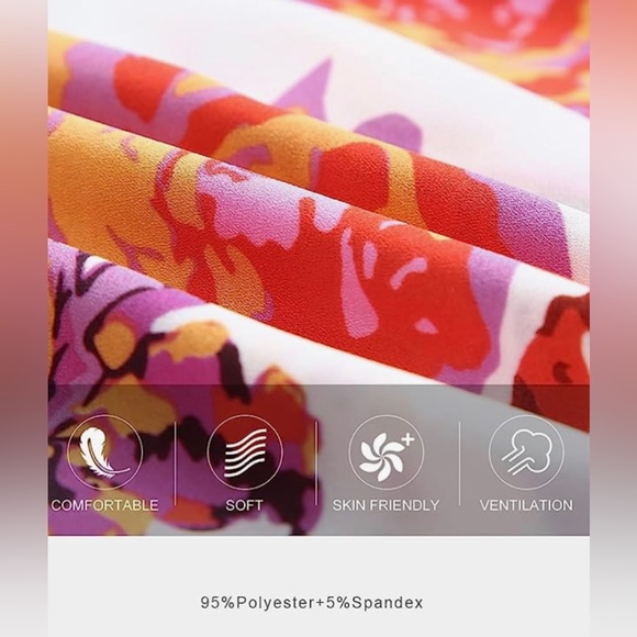 NWT Womens Tops Button Down Shirts Print Long Sleeve Blouses - Picture 6 of 7